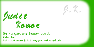 judit komor business card